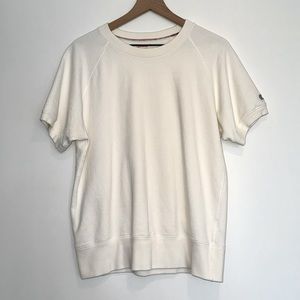 Todd Snyder + Champion | Men’s Short Sleeve Sweatshirt | Medium | Antique White